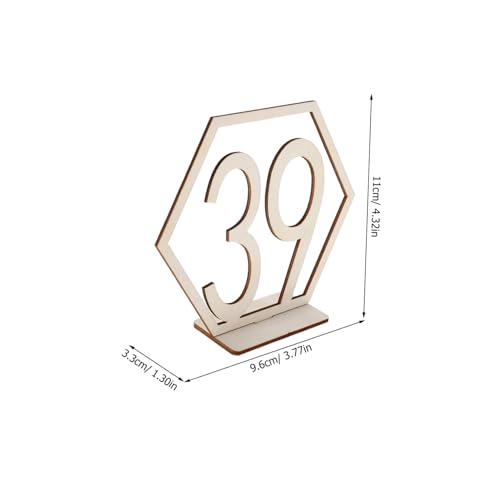 COLLBATH 40 Stück Holz Tischnummern Hexagon Doppelseitig Robust Leicht Vielseitig Für Hochzeit Party Empfang Restaurant Dekoration COLLBATH 40 Stück Holz Tischnummern Hexagon Doppelseitig Robust Leicht Vielseitig Für Hochzeit Party Empfang Restaurant Dekoration von COLLBATH