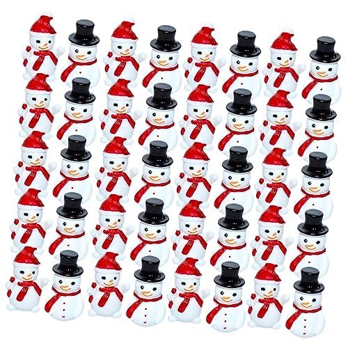 COLLBATH Miniatur-schneemannfiguren Weihnachtsdeko 40 Stück Kunstharz Schneemänner Klein Und Entzückend Für Schreibtisch Und Fensterbank COLLBATH Miniatur-schneemannfiguren Weihnachtsdeko 40 Stück Kunstharz Schneemänner Klein Und Entzückend Für Schreibtisch Und Fensterbank von COLLBATH