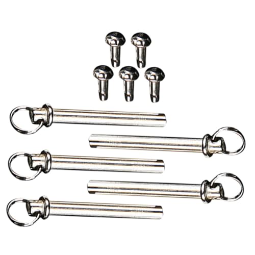 COLLBATH 5 Sätze Faltventilnieten und Muttern Rostfreie Metallnieten Langlebig Korrosionsbeständig für Handfächer Reparatur Faltbarer Lüfterachsen Zubehör von COLLBATH
