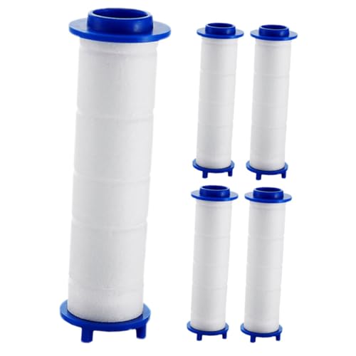 COLLBATH 5 Stück Duschfilter Ersatzfilter Baumwollkern Wasserreiniger für Hartes Wasser Chlor Schwermetalle Entfernen Einfache Handhabung Haushalt Dusche von COLLBATH