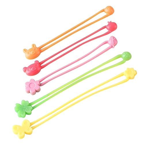 COLLBATH 5 Stück Elastische Silikonbänder Große Dehnbare Bänder Für Bento-Boxen Bücher Und Kabel von COLLBATH