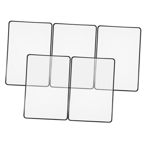 COLLBATH 5 Stück PVC Lesezeichen Lupe Ultra Dünn Leichte Leselupe für Bücher Zeitungen Karten Senioren Robust und Tragbar Magnifier for Reading von COLLBATH