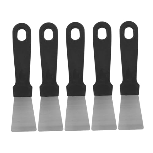COLLBATH 5 Stück Teiliges Edelstahl Reinigungsset mit Ergonomischen Griffen Vielseitige Eis und Küchen Schaber für Gefrierschrank Kühlschrank Herd und Grill Robust und Langlebig von COLLBATH