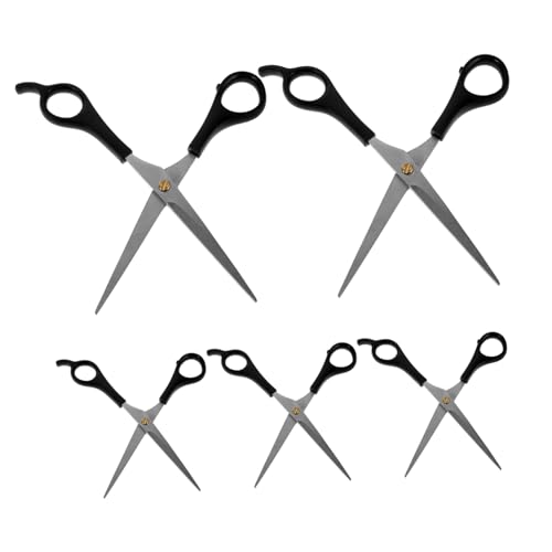 COLLBATH 5 Stück Teiliges Professionelles Haarscheren Hunde und Katzen Gerade Haarschere mit Präzisen Klingen Ergonomisch Langlebig Sanftes Trimmen für Stressfreie Haustierpflege von COLLBATH