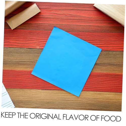 COLLBATH 500 Stück Aluminiumfolie Süßigkeiten Verpackung Quadratische Blaue Folienpapier für Schokolade und Pralinen Wiederverwendbare Frische Lebensmittelhüllen für Hausgemachte COLLBATH 500 Stück Aluminiumfolie Süßigkeiten Verpackung Quadratische Blaue Folienpapier für Schokolade und Pralinen Wiederverwendbare Frische Lebensmittelhüllen für Hausgemachte von COLLBATH