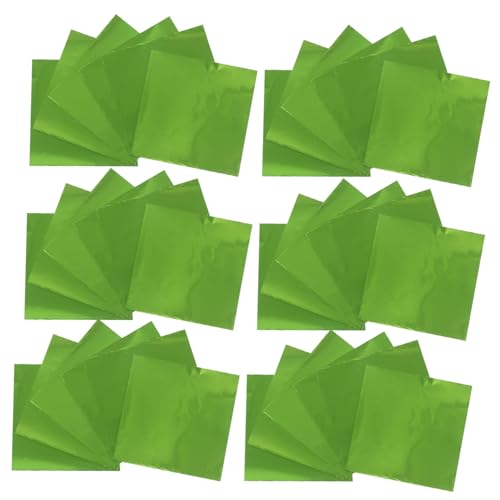 COLLBATH 500 Stück Grüne Glänzende Aluminiumfolie Süßigkeiten Verpackungspapier Feuchtigkeitsdicht Glänzend Passend für Schokolade DIY Backen Aluminiumfolie für Partys und Geschenke COLLBATH 500 Stück Grüne Glänzende Aluminiumfolie Süßigkeiten Verpackungspapier Feuchtigkeitsdicht Glänzend Passend für Schokolade DIY Backen Aluminiumfolie für Partys und Geschenke von COLLBATH