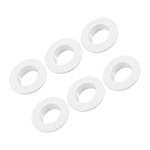 COLLBATH 6 Stück Dekorative Abdeckung für Rohre Geeignet für Klimaanlagen Heizsysteme und Sanitärinstallationen aus Robustem Kunststoff Weiß für Wohn und Büroräume von COLLBATH