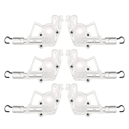 COLLBATH 6 Stück Teiliges Set Wand Tilter für Jalousien Sechseckige Verbindung Transparente Blindenzubehör für Einfache Installation und Praktischen Einsatz Wohnräumen von COLLBATH