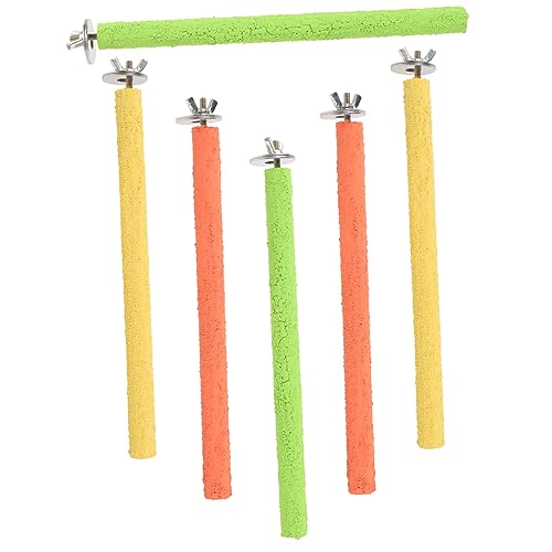 COLLBATH 6 Stück Teiliges Vogelspielzeug für Wellensittiche Bunte Holz Stangen mit Krallenschleif und Spielmöglichkeiten für Käfige Durchmesser Fördert Aktivität und Geschicklichkeit COLLBATH 6 Stück Teiliges Vogelspielzeug für Wellensittiche Bunte Holz Stangen mit Krallenschleif und Spielmöglichkeiten für Käfige Durchmesser Fördert Aktivität und Geschicklichkeit von COLLBATH
