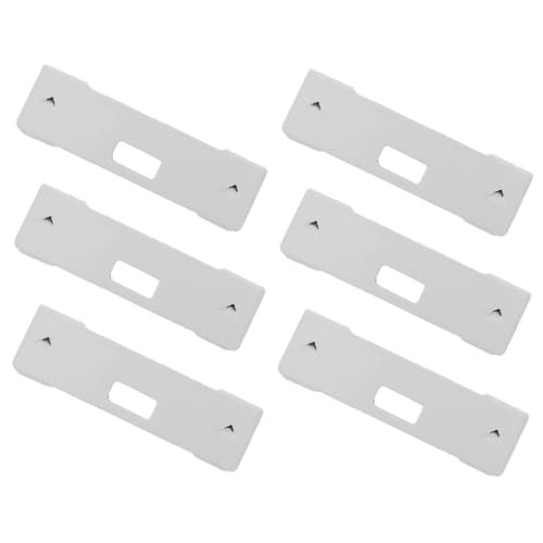 COLLBATH 6 Stück Vertikale Jalousie Reparatur Clips Weiße Fensterblenden Ersatzteile für Einfache Montage Zubehör zur Reparatur Defekter Lamellen von COLLBATH