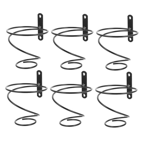 COLLBATH 6 Stück Wandmontiertes Weinregal Metall Rotweinhalter Flaschenhalter Vertikal Schräge Platzierung Robust Für Zuhause Bar Weinflaschenaufbewahrung von COLLBATH