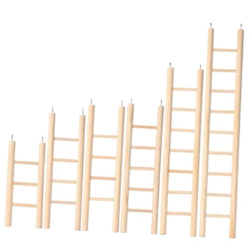 COLLBATH 6stücke Holzleiter Für Papageien Vogel Spielzeug Klettern Leiter Für Sittiche Nymphensittiche Mit Schnabelpflege Aktivitätsspielzeug Für Vögel von COLLBATH