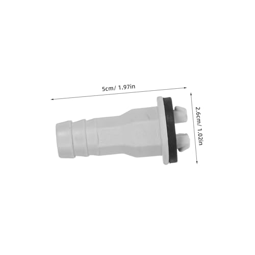 COLLBATH 8 Stück Teiliges Ac Ablaufschlauch Verbinder Dichtes Gerades Anschlussstück mit Gummiring für Mini-split Fensterklimaanlagen Schnelle Auslaufsichere Montage von COLLBATH