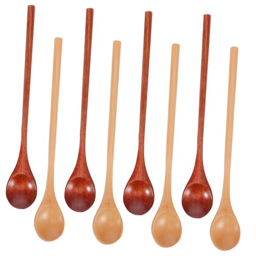 COLLBATH 8 Stück Teiliges Holzlöffel Langem Griff Schonend für Antihaft-kochgeschirr zum Rühren von Honig Marmelade und Saucen Natürlicher Leichter Küchenrührer aus Nanmu Heveaholz COLLBATH 8 Stück Teiliges Holzlöffel Langem Griff Schonend für Antihaft-kochgeschirr zum Rühren von Honig Marmelade und Saucen Natürlicher Leichter Küchenrührer aus Nanmu Heveaholz von COLLBATH