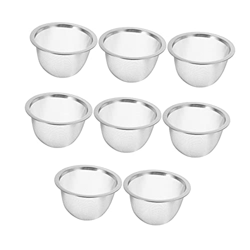 COLLBATH 8 Teiliger Teefilter Sieb Für Tee Teezubehör Aus Stahl Stabiles Teesieb Teenetz Sieb Teekannen Netz Ei Kräutertee Eingang Für Tee Kleines Netz Teesieb Größe von COLLBATH