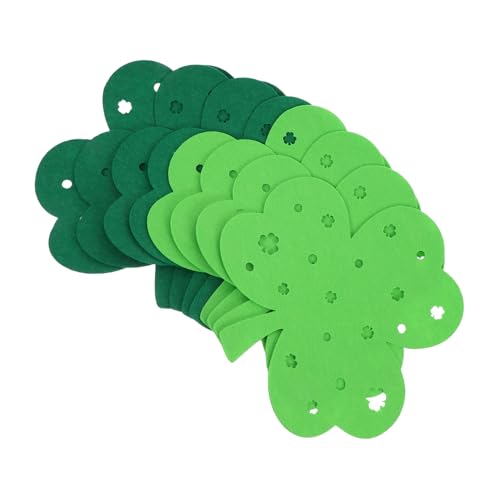 COLLBATH Elegante 8-teilige Filz-tischsets Für Patricks Day Tischsets Kleeblatt-Muster Wärmekissen von COLLBATH