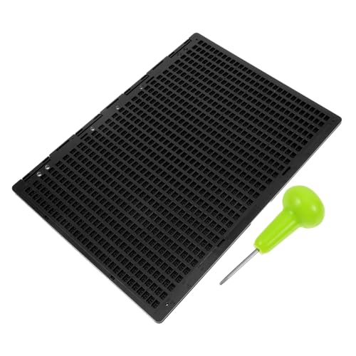COLLBATH Braille-schreibtafel Aus Kunststoff Mit Stift Braille-schreibplatte Für Blinde Braille-schreibgriffbrett Satz von COLLBATH