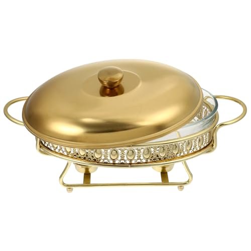 COLLBATH Buffet Stove Gold Food Heating Container mit Deckel Eleganter Wärmebehälter für Restaurant Catering Robustes Buffet Furnace für Partys Bankette und Hotels COLLBATH Buffet Stove Gold Food Heating Container mit Deckel Eleganter Wärmebehälter für Restaurant Catering Robustes Buffet Furnace für Partys Bankette und Hotels von COLLBATH