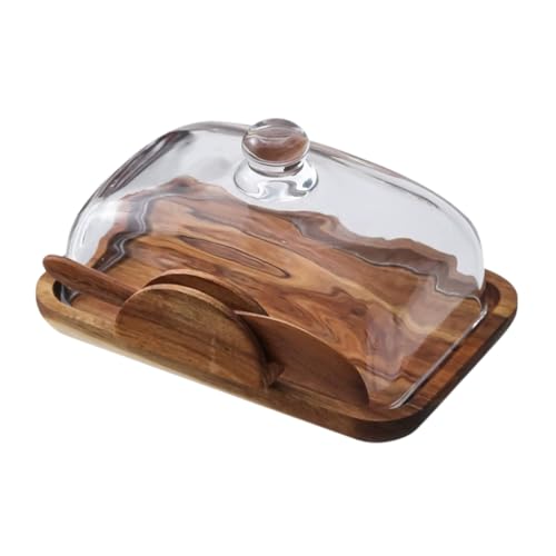 COLLBATH Butterdose aus Holz mit Glasdeckel Multifunktionaler Aufbewahrungsbehälter für Butter Käse und Snacks Design für Küchenarbeitsplatte Leicht zu Reinigen und Dekorativ COLLBATH Butterdose aus Holz mit Glasdeckel Multifunktionaler Aufbewahrungsbehälter für Butter Käse und Snacks Design für Küchenarbeitsplatte Leicht zu Reinigen und Dekorativ von COLLBATH