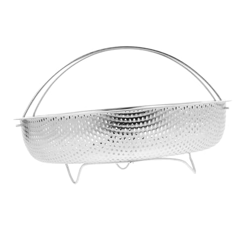 COLLBATH Dampfbasket für Gemüse Eier und Reis Multifunktionaler Dampfgarer für Schnellkochtöpfe und Herdplatten Hitzebeständig mit Feinen Löchern für Optimale Belüftung für Verschiedene von COLLBATH