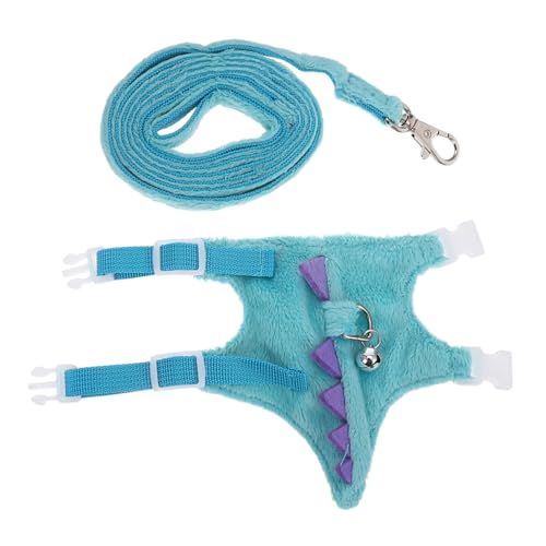 COLLBATH Dinosaurier Haustiergeschirr und Leine für Kleine Tiere Verstellbares Brustgeschirr mit Sicherem Verschluss Niedliches Dinosaurier-Design Vielseitig für Kaninchen Bartagamen COLLBATH Dinosaurier Haustiergeschirr und Leine für Kleine Tiere Verstellbares Brustgeschirr mit Sicherem Verschluss Niedliches Dinosaurier-Design Vielseitig für Kaninchen Bartagamen von COLLBATH
