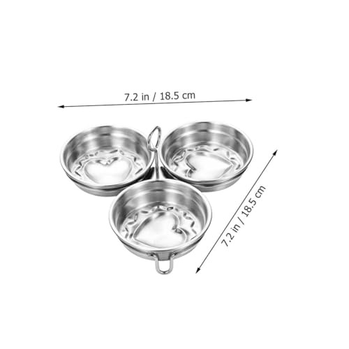 COLLBATH Edelstahl Dampf eierform Herzform Dampfschüssel mit Griff Einfache Entnahme Vielseitig für Suppe und Dämpfen Küchenzubehör Spülmaschinengeeignet als Geschenk von COLLBATH