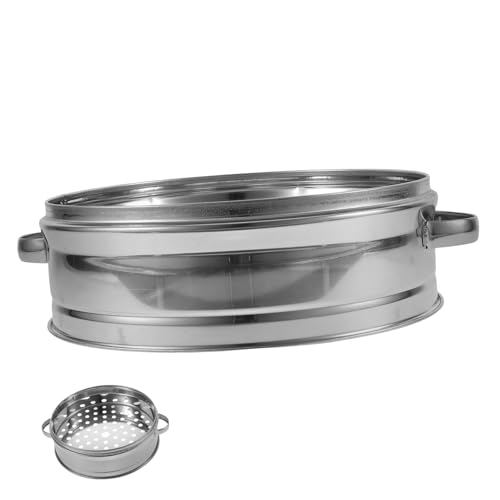 COLLBATH Edelstahl Dampfgarer mit Ohr Langlebiger Dämpfeinsatz Verformungsfest Ergonomischer Griff Schneller Dampfdurchlass Praktischer Küchen dämpfer für Zuhause COLLBATH Edelstahl Dampfgarer mit Ohr Langlebiger Dämpfeinsatz Verformungsfest Ergonomischer Griff Schneller Dampfdurchlass Praktischer Küchen dämpfer für Zuhause von COLLBATH