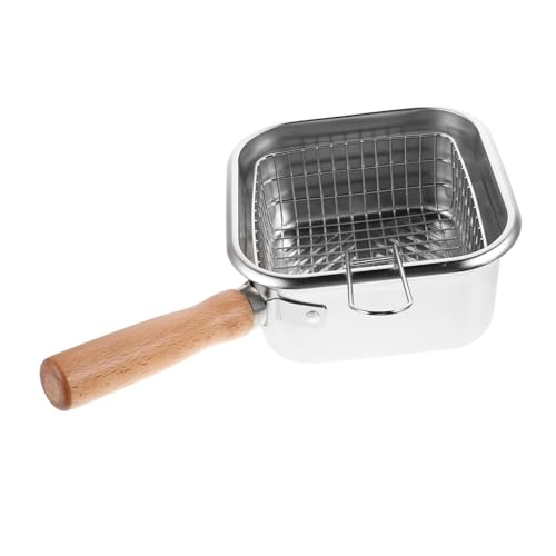COLLBATH Edelstahl Deep Fryer Pot mit Korb Quadratischer Stovetop Fryer Multifunktionaler Tragbarer Öl-frittier Kochtopf für Zuhause Outdoor Camping Fettarmes Raucharmes Kochen COLLBATH Edelstahl Deep Fryer Pot mit Korb Quadratischer Stovetop Fryer Multifunktionaler Tragbarer Öl-frittier Kochtopf für Zuhause Outdoor Camping Fettarmes Raucharmes Kochen von COLLBATH