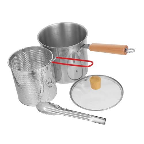COLLBATH Edelstahl Frittierpfanne mit Korb Tiefe Öl fritteuse mit Griff Hitzebeständig Spritzschutzfreundlich für Haushalt und Küche Leicht zu Reinigen Sicherer Frittierbehälter COLLBATH Edelstahl Frittierpfanne mit Korb Tiefe Öl fritteuse mit Griff Hitzebeständig Spritzschutzfreundlich für Haushalt und Küche Leicht zu Reinigen Sicherer Frittierbehälter von COLLBATH