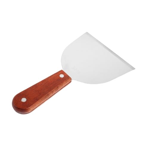 COLLBATH Edelstahl Grillspatel mit Fleischpresse Rostfrei Antihaftbeschichtet für Burger Steaks Schinken Hitzebeständig Einfach zu Reinigen Multifunktional für Outdoor Bbq und Küche von COLLBATH