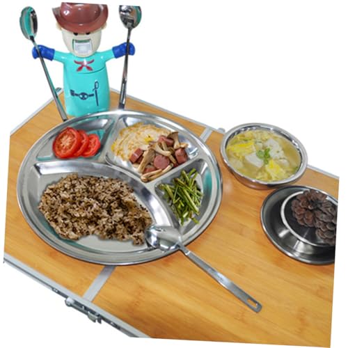 COLLBATH Edelstahl Servierplatte Rund Tablett für Erwachsene Lebensmittelecht Vielseitig Einsetzbar für Picknick Familienessen und Restaurantgebrauch COLLBATH Edelstahl Servierplatte Rund Tablett für Erwachsene Lebensmittelecht Vielseitig Einsetzbar für Picknick Familienessen und Restaurantgebrauch von COLLBATH