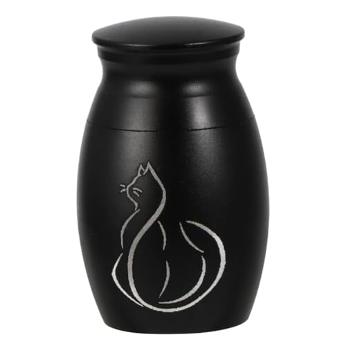 COLLBATH Edelstahl Urne für Katzenasche mit Schraubdeckel Leicht und Langlebig Dekoratives Erinnerungsstück mit Katzenmotiv Geeignet für Haustierbestattungen Stilvoller Aschebehälter für COLLBATH Edelstahl Urne für Katzenasche mit Schraubdeckel Leicht und Langlebig Dekoratives Erinnerungsstück mit Katzenmotiv Geeignet für Haustierbestattungen Stilvoller Aschebehälter für von COLLBATH