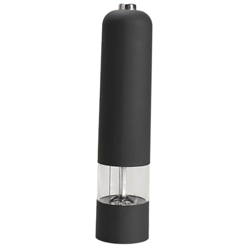 COLLBATH Elektrische Pfeffermühle Aus Salzstreuer-werkzeug Für Küche Und Restaurant Mit Keramischem Und Acrylfenster Zum Verfolgen Des Mahlvorgangs Schwarz Ohne Batterie von COLLBATH
