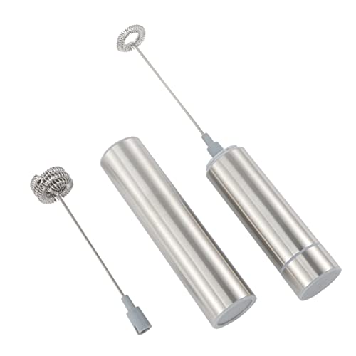 COLLBATH Elektrischer Milchaufschäumer Handmilchaufschäumer Aufschäumer Und Kaffeerührer Silber von COLLBATH