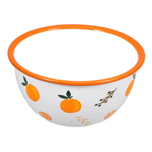 COLLBATH Emaille Schüssel Retro Stil Suppenschüssel Für Küche Multifunktionale Emaille Schüssel Für Suppe Pasta Obst Und Reis Stabil Und Langlebig von COLLBATH