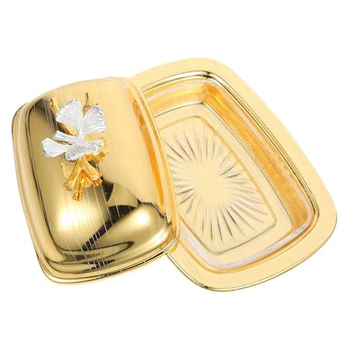 COLLBATH Europäische Butterdose mit Deckel Rechteckiges Tablett aus Stabilem Vielseitig als Käse und Butterhalter Geeignet für Kühlschrank und Snackaufbewahrung Leicht zu Reinigen Design COLLBATH Europäische Butterdose mit Deckel Rechteckiges Tablett aus Stabilem Vielseitig als Käse und Butterhalter Geeignet für Kühlschrank und Snackaufbewahrung Leicht zu Reinigen Design von COLLBATH