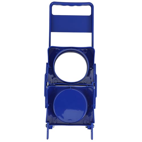 COLLBATH Faltbarer Getränketräger aus Kunststoff Wiederverwendbarer Bier und Weinflaschenhalter mit Griff für Zuhause Bars Restaurants und Camping Blau von COLLBATH