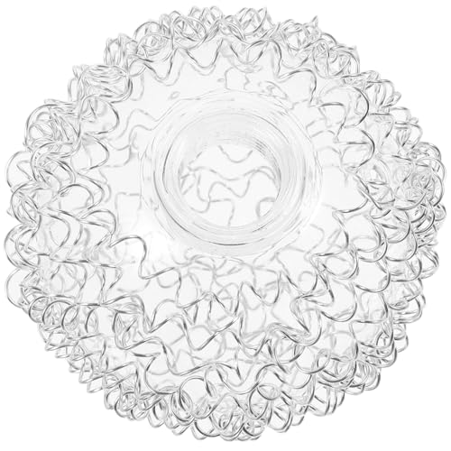 COLLBATH Glas Lampenschirm Kugel Ømm Fassung Dekorativer Deckenlampenschirm mit Aluminiumdraht Ersatzglas für Pendelleuchte Kleines Lampenschirm-design für Wohnzimmer Schlafzimmer von COLLBATH