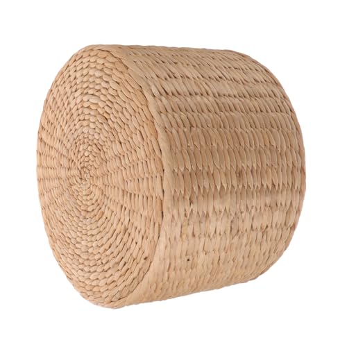 COLLBATH Grassgeflecht Sitzhocker Leichter Handgewebter Gartenhocker für Multifunktionaler Outdoor Tritt für Garten und Hausgebrauch von COLLBATH