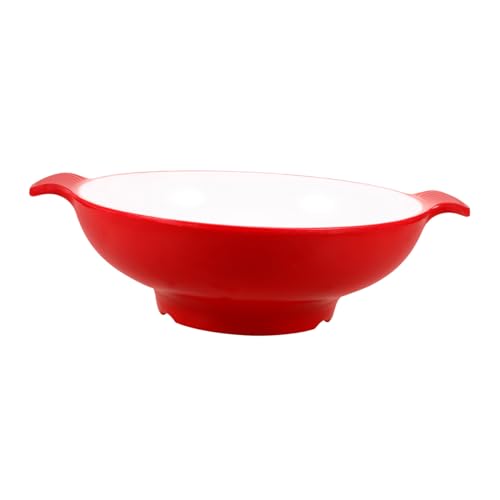 COLLBATH Große Wiederverwendbare Salatschüssel mit Doppeltem Ohrgriff Langlebige Multifunktionsschale für Obst Snacks Dessert Verstärktes Design Geeignet für Restaurant Bar Haushalt COLLBATH Große Wiederverwendbare Salatschüssel mit Doppeltem Ohrgriff Langlebige Multifunktionsschale für Obst Snacks Dessert Verstärktes Design Geeignet für Restaurant Bar Haushalt von COLLBATH