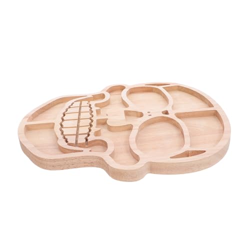 COLLBATH Halloween Charcuterie Board Schädel Servierplatte aus Holz mit Funktionalen Fächern Handgefertigtem Detail Leichtem Design für Snacks Käse Obst bei Halloween-partys und von COLLBATH
