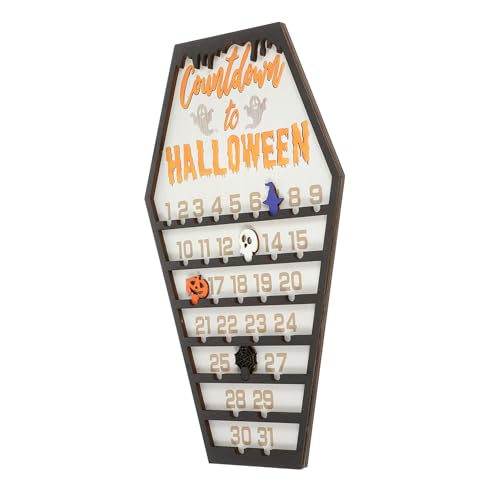 COLLBATH Halloween Countdown Kalender aus Stabilem Holz Sarg-design Verstellbare Dekoration für Halloween-deko Drinnen und Draußen Zählfunktion für Fensterbank und Schreibtisch COLLBATH Halloween Countdown Kalender aus Stabilem Holz Sarg-design Verstellbare Dekoration für Halloween-deko Drinnen und Draußen Zählfunktion für Fensterbank und Schreibtisch von COLLBATH