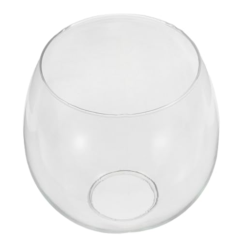 COLLBATH Handgefertigter Hochtemperaturbeständiger Lampenschirm aus Bernsteinfarbenem Borosilikatglas mit Elektroplattierter Oberfläche Ersatz Glasabdeckung für Hängeleuchten und von COLLBATH