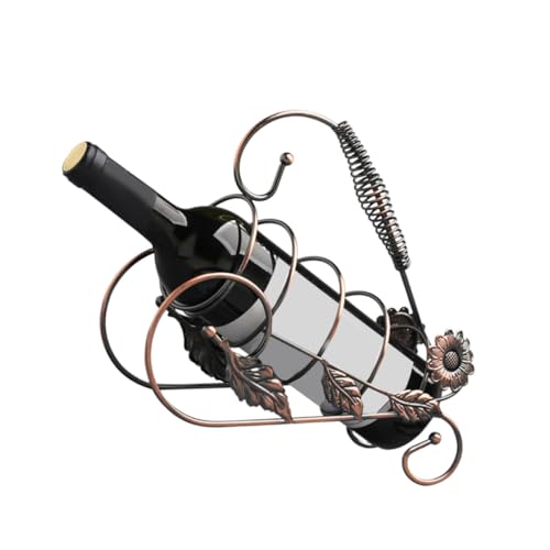 COLLBATH Handheld Weinregal aus Kreativer Weinhalter im Europäischen zur Präsentation und Aufbewahrung von Weinflaschen Bronze Finish Vielseitig Einsetzbar Dekoration für Zuhause von COLLBATH