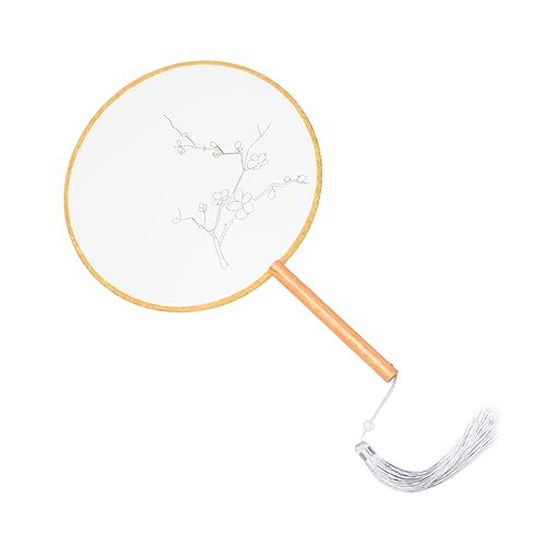 COLLBATH Handmade Embroidery Silk Fan Kit DIY Materialien für Anfänger und Chinesischer Fächer Langlebige Seide für Kreative und Handwerksprojekte von COLLBATH