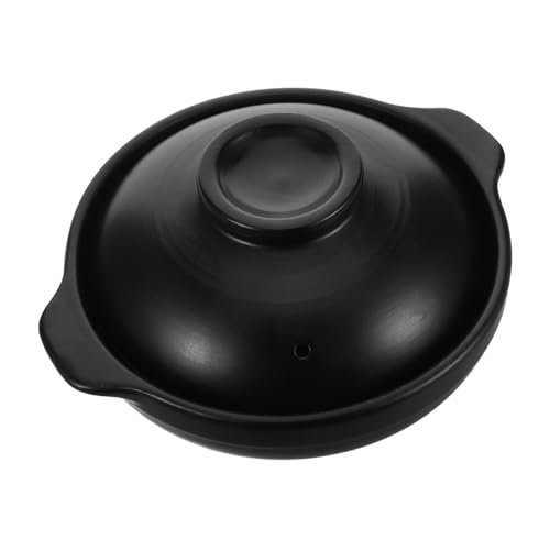 COLLBATH Hitzeresistenter Casserole Topf mit Deckel aus Lithiumkeramik für Suppen Reis und Eintöpfe für Hause und Funktional von COLLBATH