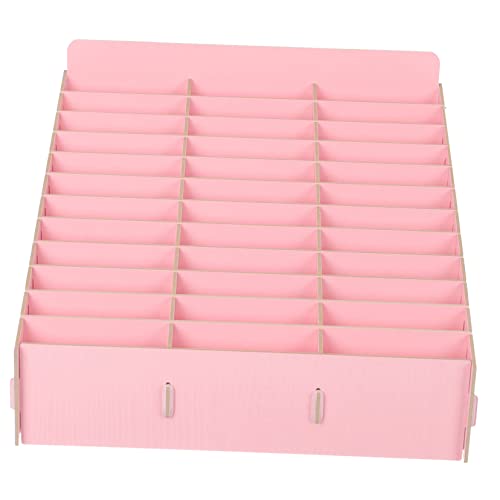 COLLBATH Holz Desktop Storage Box mit Fächern Multifunktionale Handy Aufbewahrungsbox für Schule und Büro Natürliche Holzstruktur Ordentliche Tischorganisation Platzsparender Smartphone von COLLBATH
