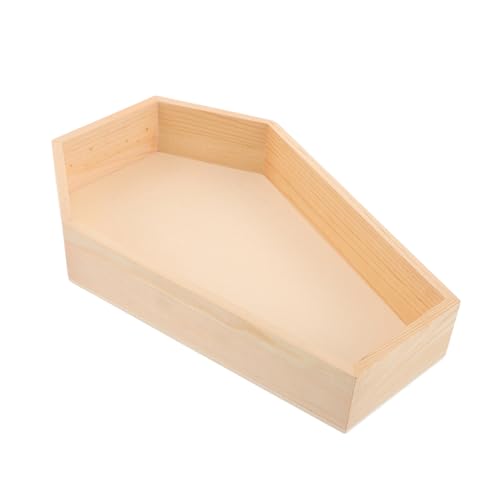 COLLBATH Holz Sargtablett Gothic Serviertablett Coffin Tray für Schmuck Kerzen Süßigkeiten Halloween Party Deko Multifunktional Aufbewahrungsschale von COLLBATH