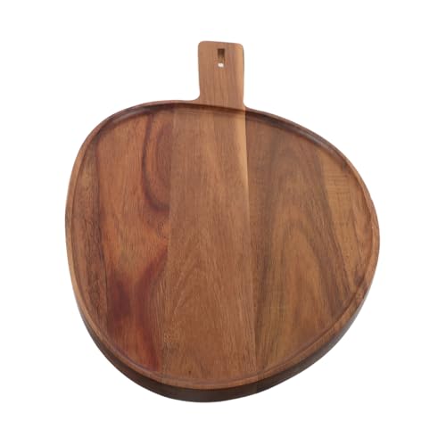 COLLBATH Holz Servierplatte aus Robustem Acazienholz Vielseitiges Tablett für Pizza Steak Sushi Bbq Brot Glatte Oberfläche Leicht zu Reinigen Langlebig für Gastronomie und Zuhause von COLLBATH