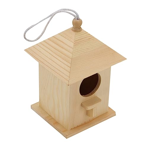 COLLBATH Holz Vogelhaus für Garten Futterstation für Kleine Vögel Langlebig und Sicher für Kanarienvögel Papageien und Dekorative Outdoor Vogelunterkunft COLLBATH Holz Vogelhaus für Garten Futterstation für Kleine Vögel Langlebig und Sicher für Kanarienvögel Papageien und Dekorative Outdoor Vogelunterkunft von COLLBATH